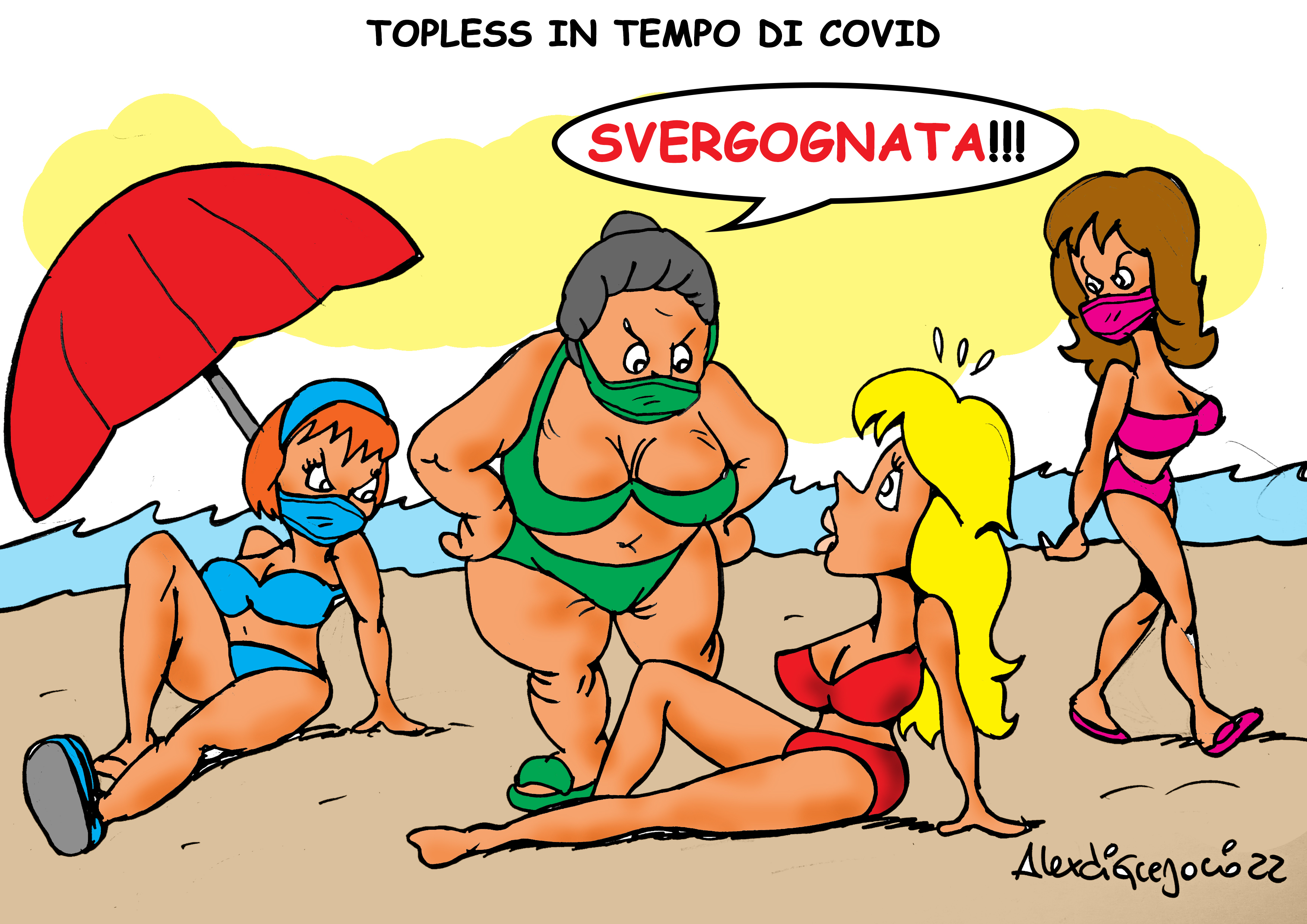 Topless in tempo di Covid