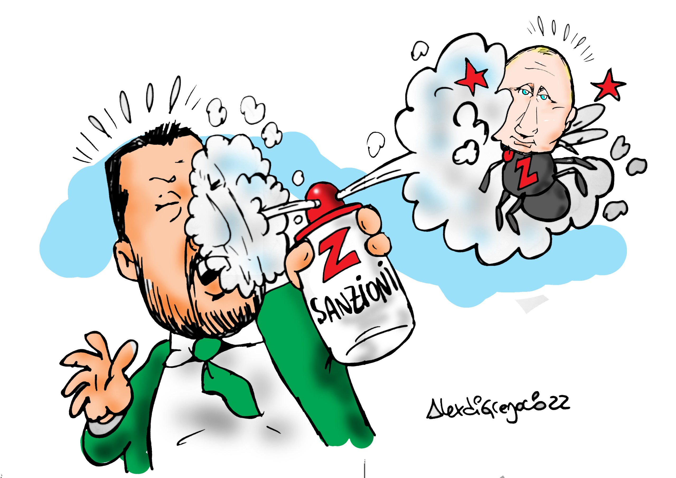 Salvini e le sanzioni alla Russia