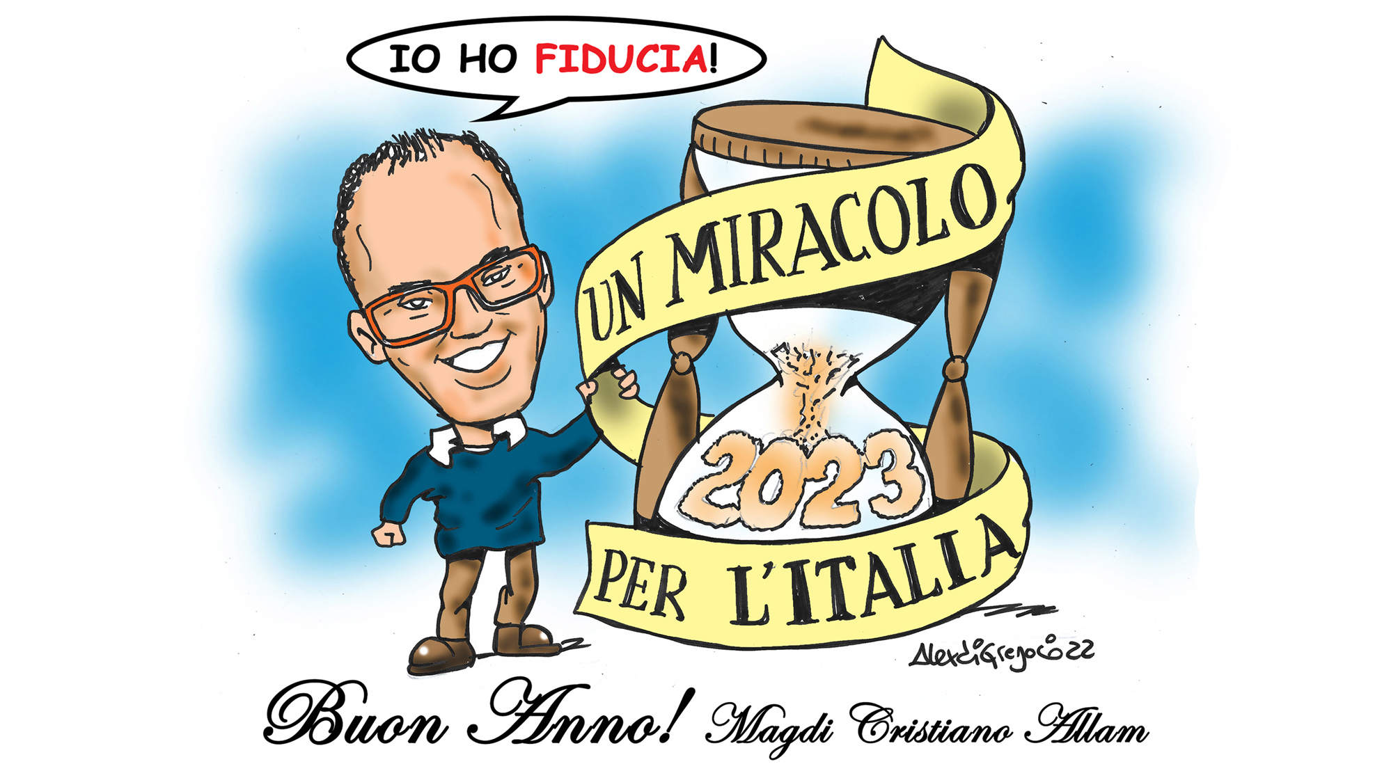 MAGDI CRISTIANO ALLAM: “Buon Anno a tutti gli italiani con l’augurio di «un miracolo per l’Italia» per far rinascere la nostra civiltà, salvare gli italiani, riscattare l’Italia “