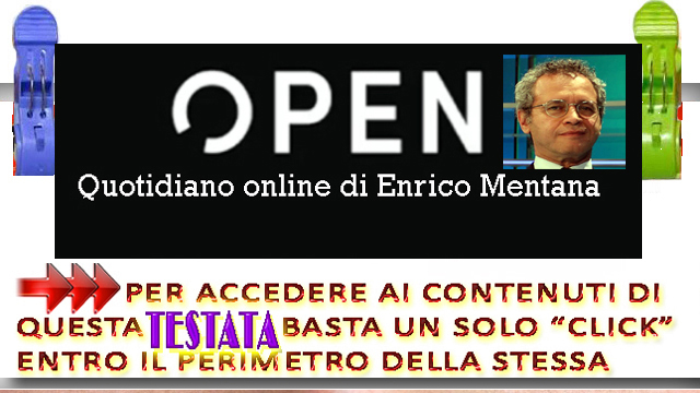 SEGRE: “Open online di Enrico Mentana è sponsorizzato da uno studio legale che rappresenta Pfizer?”