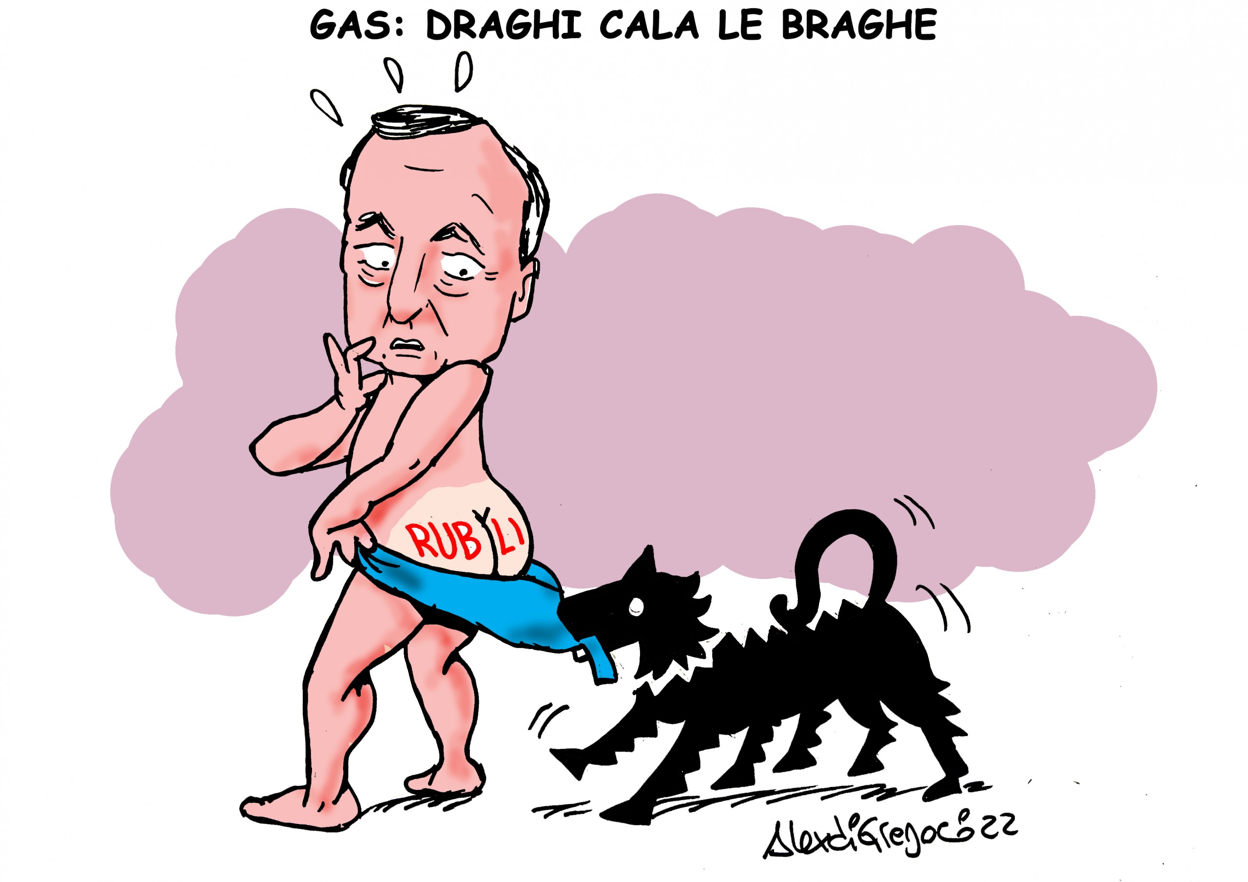 Gas: Draghi cala le braghe